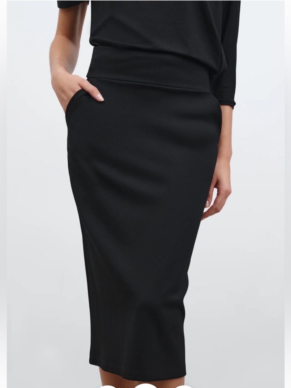 Marcella NYC Vesey Pencil Skirt NWT Black Small - High Waist Midi